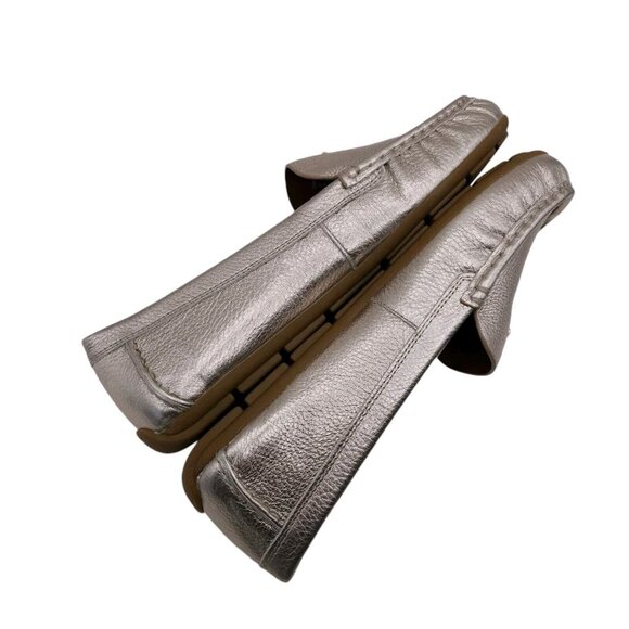 COACH Marley Driver CHAMPAGNE Pebbled Leather Loafer Slip On NEW IN BOX - Picture 6 of 8